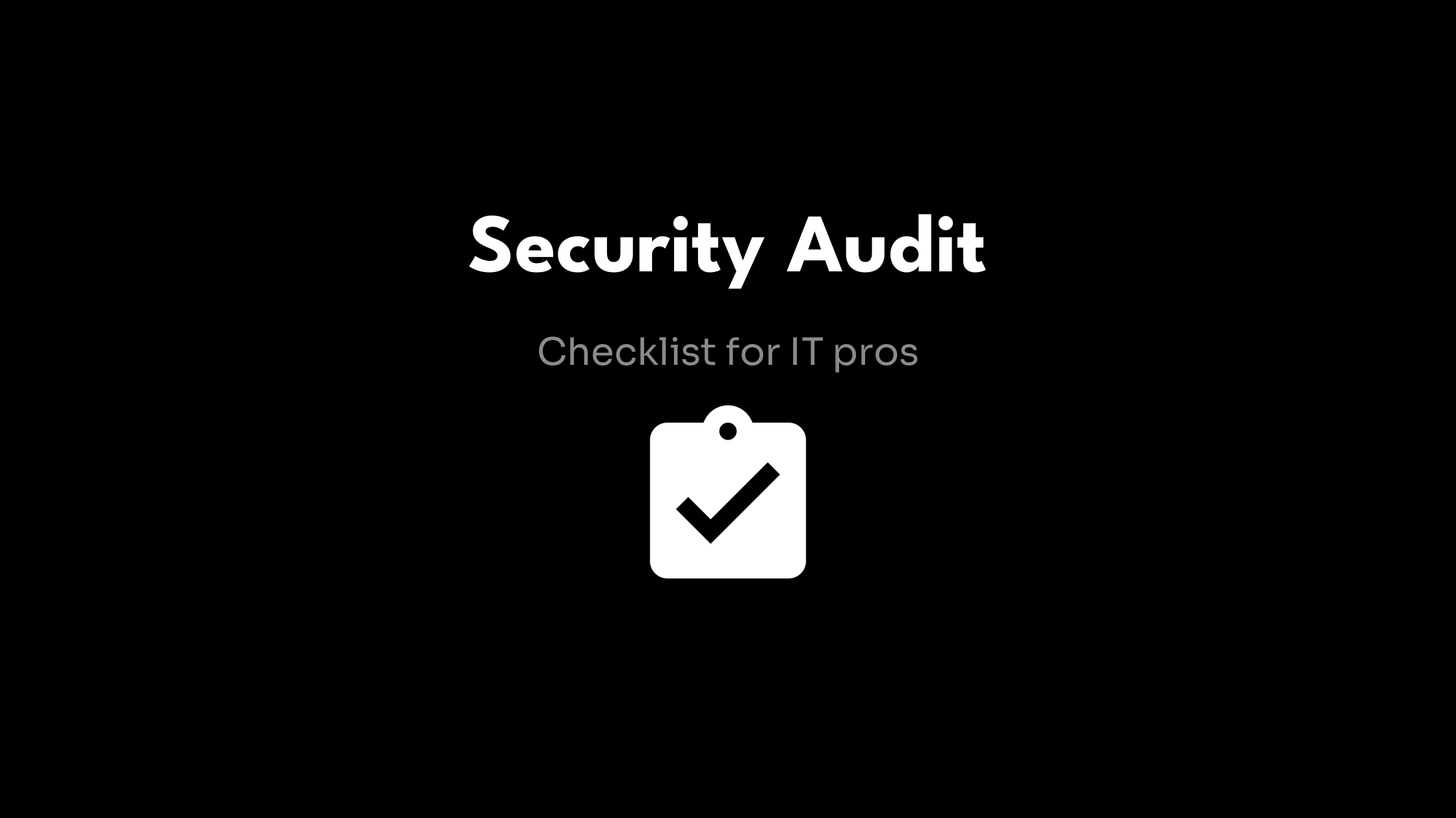 Wireless Security Auditing: A Checklist for IT Professionals ...