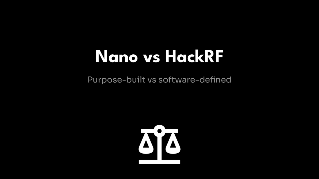BLEShark Nano vs HackRF One comparison