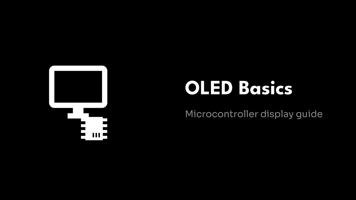 How OLED Displays Work on Microcontrollers – InfiShark Tech